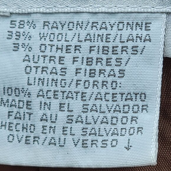 Vintage 90s,Y2k, Dark Academia Preppy Plaid Wool Blend Skirt With Fringe Details - Picture 9 of 15